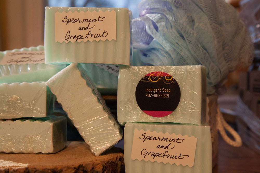 Spearmint and Grapefruit Handmade Soap
